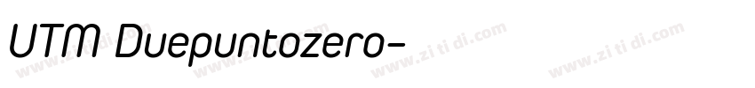 UTM Duepuntozero字体转换